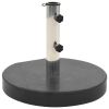 Parasol Base Granite 62.8 lb Round Black