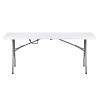 6' Folding Table Portable Plastic Indoor Outdoor Picnic Party Dining Camping Tables