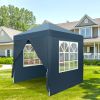 2 x 2m Two Doors & Two Windows Practical Waterproof Right-Angle Folding Tent Blue