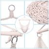 Free shipping 2pcs Indoor Outdoor Garden Cotton Hanging Rope Air/Sky Chair Swing Beige Hammocks  YJ