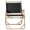 54.5*58*73.5cm Large Aluminum Frame 600D Khaki Oxford Fabric Loading 100kg Imitation Wood Grain Spray Paint Camping Chair Black