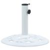 Umbrella Base White 19.8 lb 15.7" Cast Iron