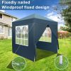 2 x 2m Two Doors & Two Windows Practical Waterproof Right-Angle Folding Tent Blue