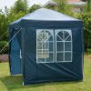 2 x 2m Two Doors & Two Windows Practical Waterproof Right-Angle Folding Tent Blue