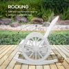 Garden lounge chairs-White