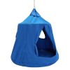 VEVOR Hanging Tree Tent, 330 LBS Capacity Hanging Tent Swing for Indoor and Outdoor Hammock Sensory Swing Chair w/LED Lights String, Inflatable Base,