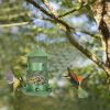 Wild Bird Feeder Squirrel-Proof Chew-Proof Metal Bird Seed Feeder Outdoor Hanging Bird Feeder With 360¬∞ Circular Perches Water Cups For Yard Garden P