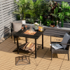 Backyard Garden Party Patio Fire Pit Dining Table