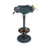 Birdbath with Bird Feeder and Flower Planter for Outdoor Decor