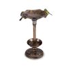 Birdbath with Bird Feeder and Flower Planter for Outdoor Decor