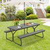 6 Feet Outdoor Picnic Table Bench Set for 6-8 People Be the first to review this product Item No: 13472895