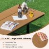 6 Feet Outdoor Picnic Table Bench Set for 6-8 People Be the first to review this product Item No: 13472895