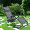 Outdoor Folding Zero Gravity Reclining Lounge Chair