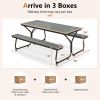 6 Feet Outdoor Picnic Table Bench Set for 6-8 People Be the first to review this product Item No: 13472895