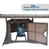 Direct Wicker Outdoor Rattan 50,000BTU Propane Gas Fire Pit Table (Table Only)