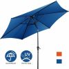 10 Feet Outdoor Patio Umbrella with Tilt Adjustment and Crank