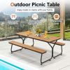 6 Feet Outdoor Picnic Table Bench Set for 6-8 People Be the first to review this product Item No: 13472895